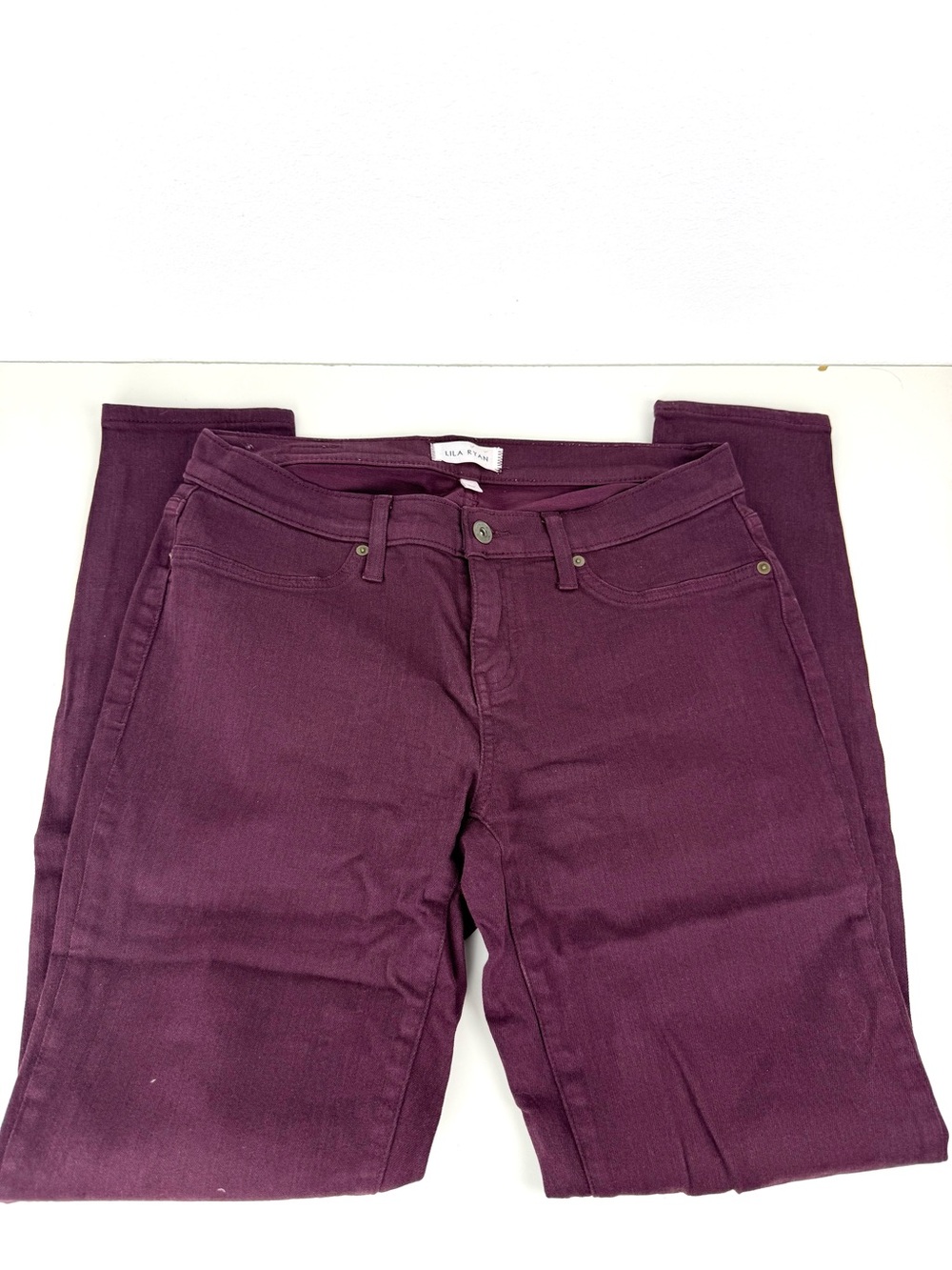 LILA RYAN PORT Plum Skinny Jeans 29